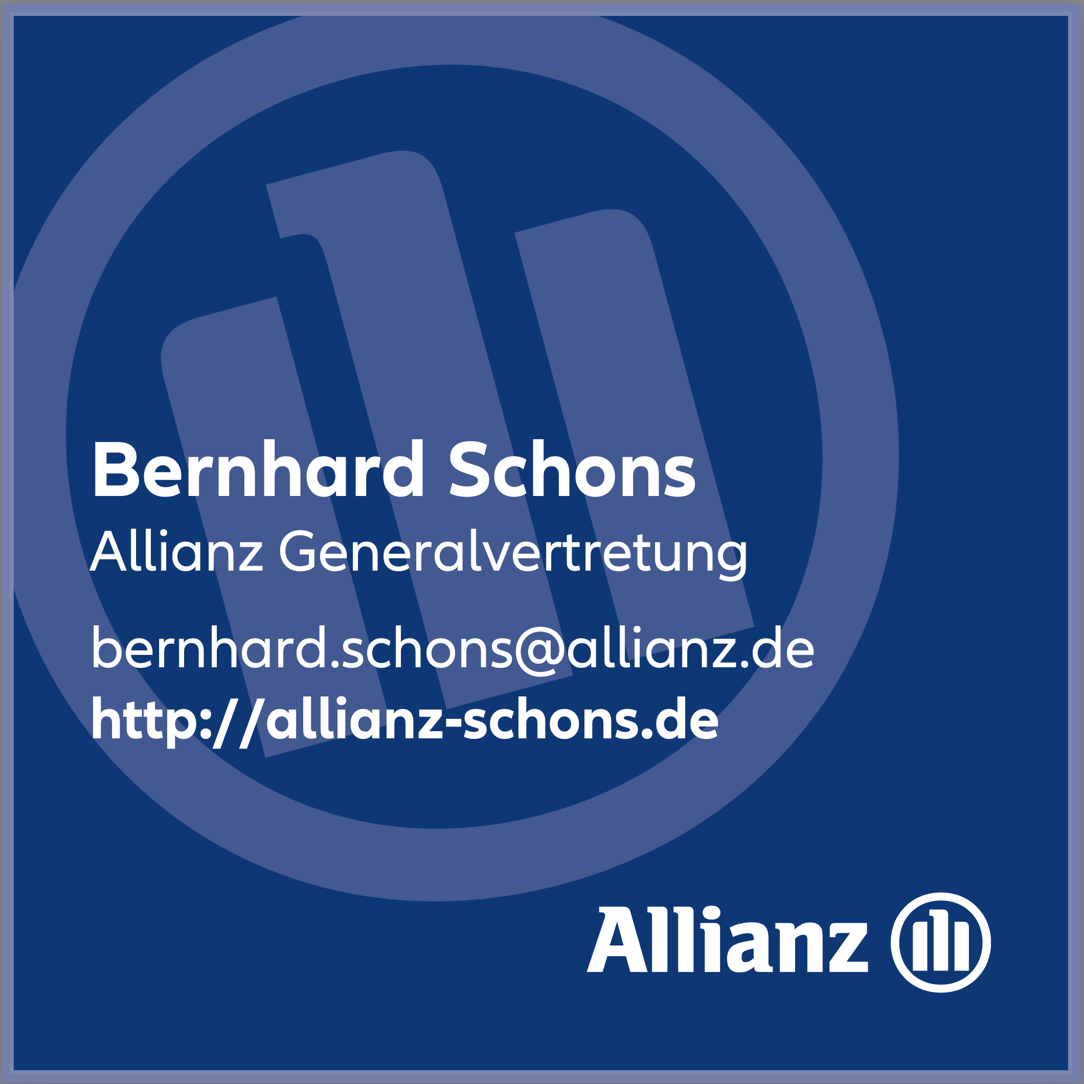 Allianz Generalvertretung Bernhard Schons – Homepage besuchen ›››